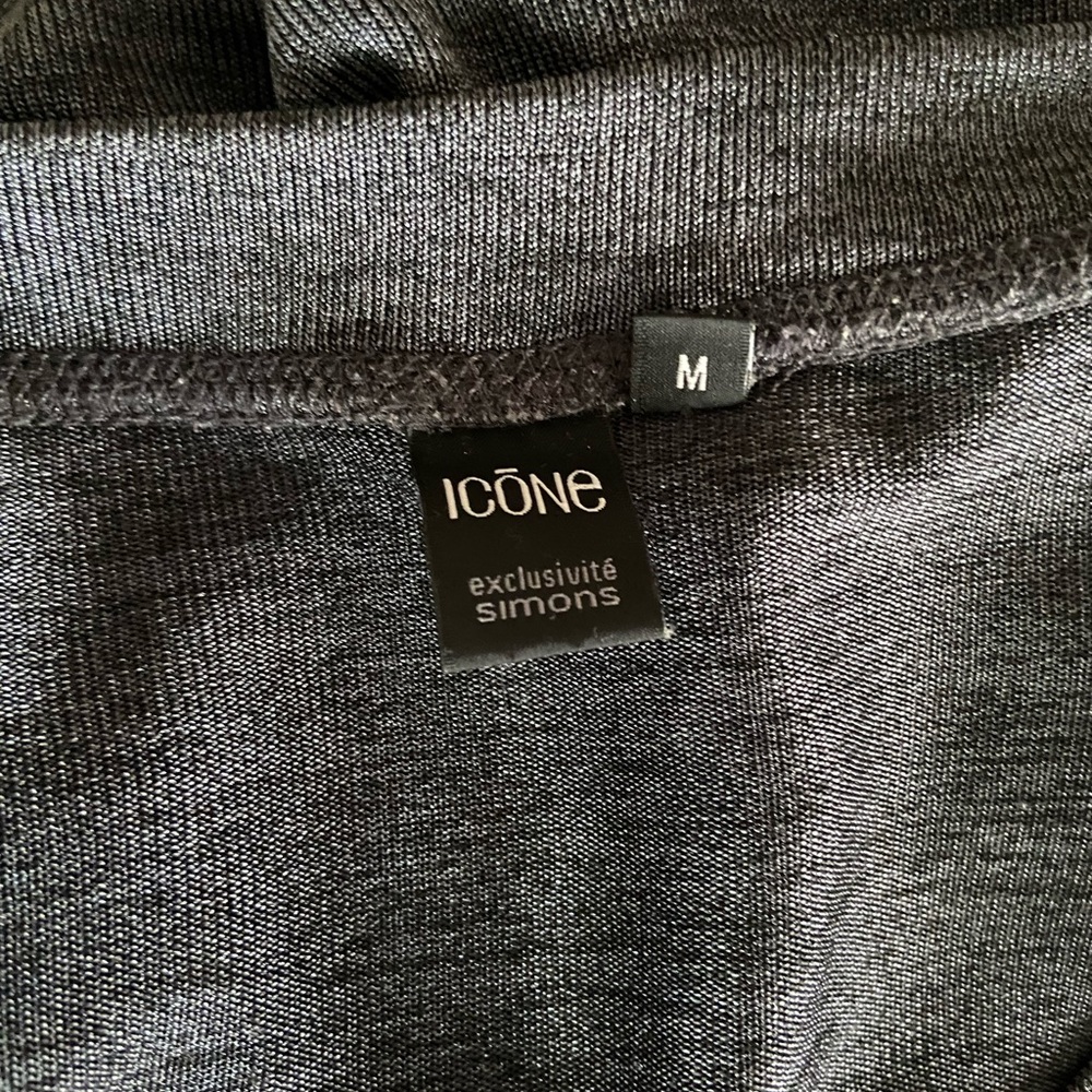 Icone grey/gray loose fitting sweater with sheen - Picture 4 of 4